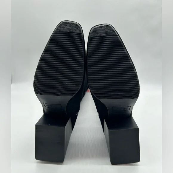Blondo Twyla Waterproof Tall Boots Black Suede Size 9M Block Heel New In Box - Picture 10 of 13